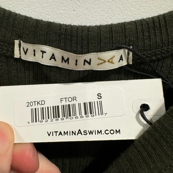 NWT Vitamin A green West midi dress - Picture 6 of 6